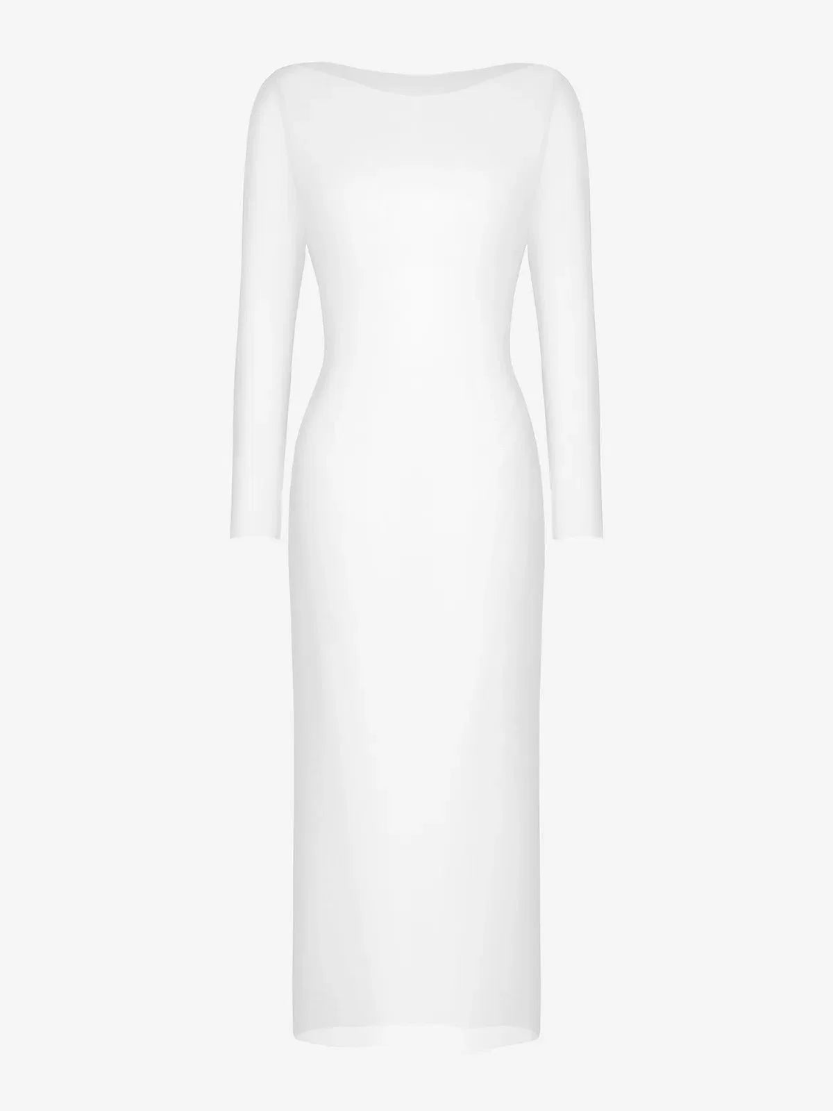 Shapewear Modal Dress Sheer Mesh Cover-Up Set