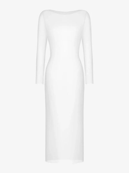 Shapewear Lace Dress Sheer Mesh Cover-Up Set