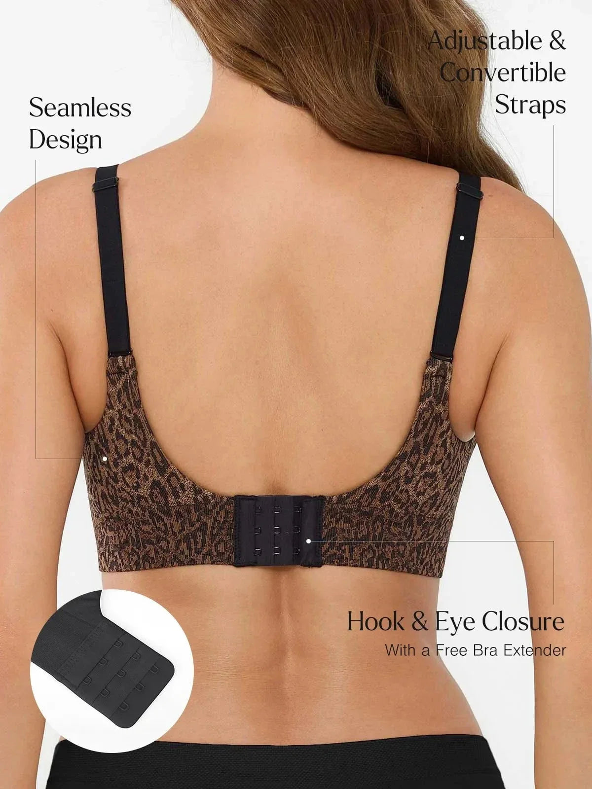 ContourLift™ Seamless Wireless Leopard Shaping Push Up Bra