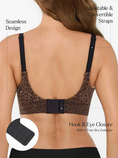 ContourLift™ Seamless Wireless Leopard Shaping Push Up Bra