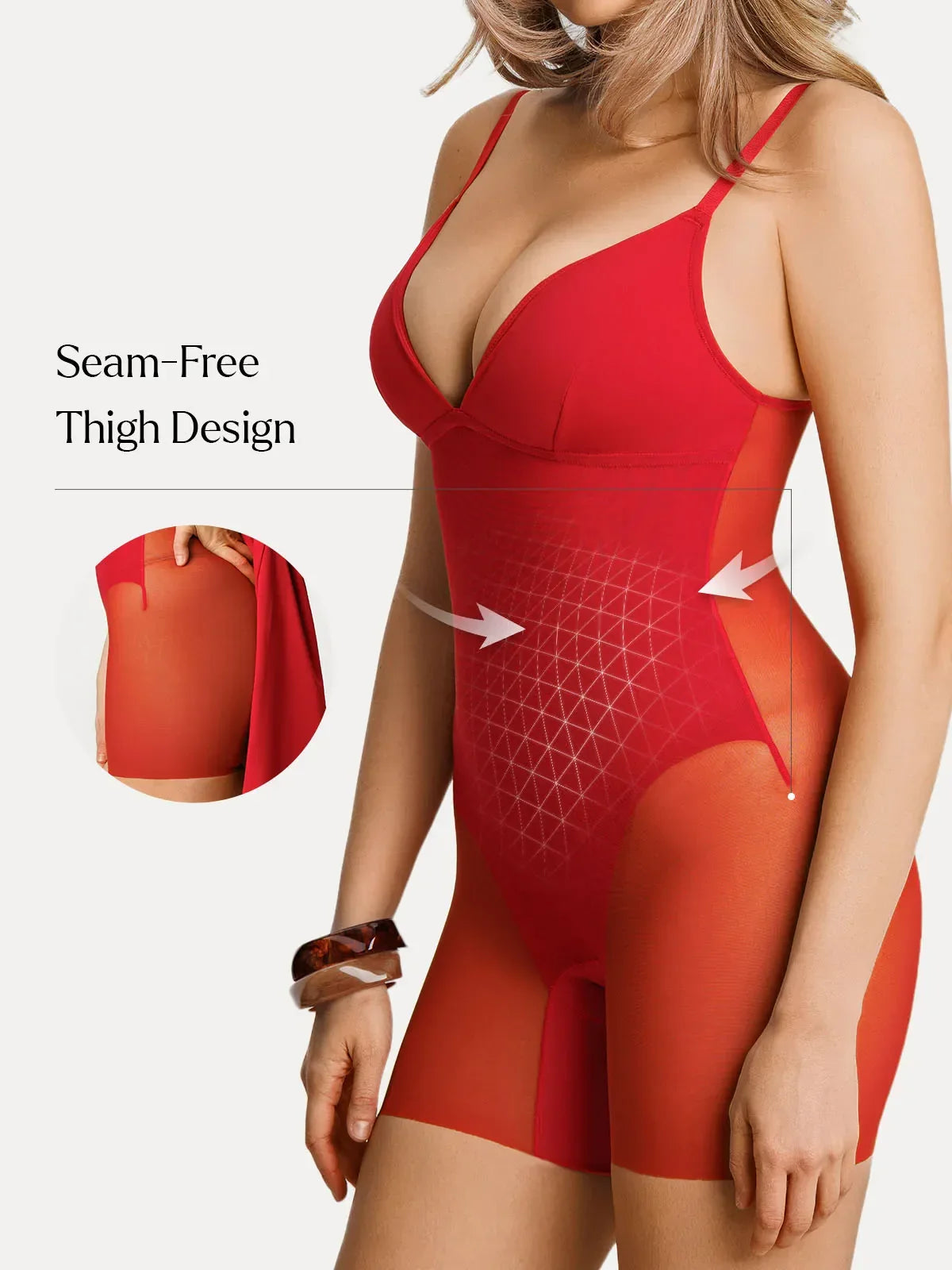 Deep V Zip Front Two-Piece Sculpting Mini Dress