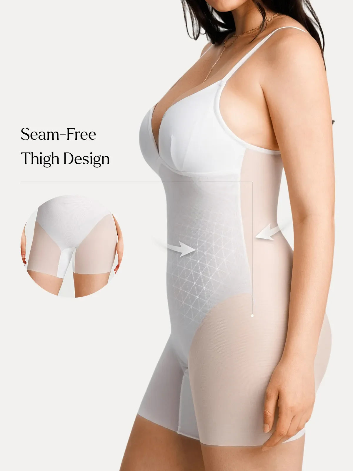 Deep V Zip Front Two-Piece Sculpting Mini Dress