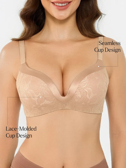 Lace Full Coverage Comfort Sculpting Plunge Bra