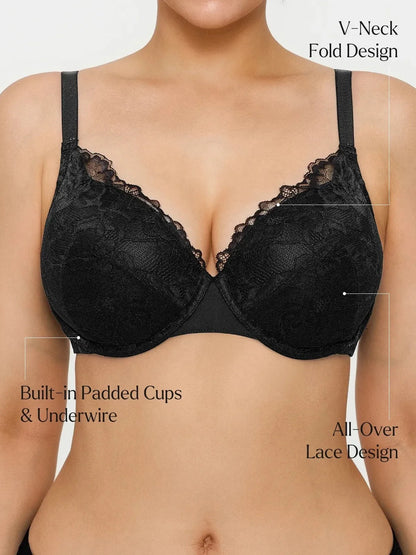 Lace Full-Cup Underwire Comfort Support Bra