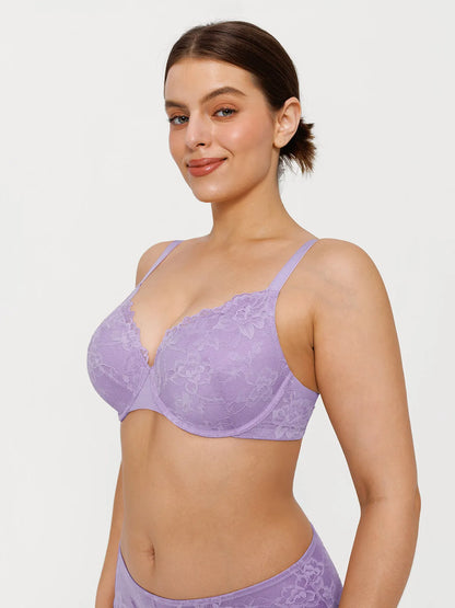 Lace Full-Cup Underwire Comfort Support Bra