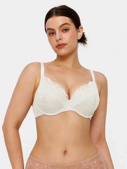 Lace Full-Cup Underwire Comfort Support Bra
