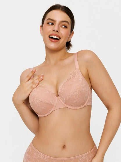 Lace Full-Cup Underwire Comfort Support Bra