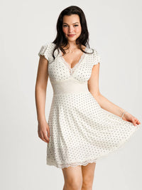 White Polka Dot