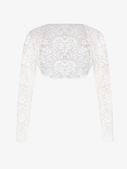 Long Sleeve Lace Shrug