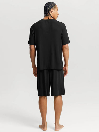 Men's Modal Crew Neck Short PJ Set