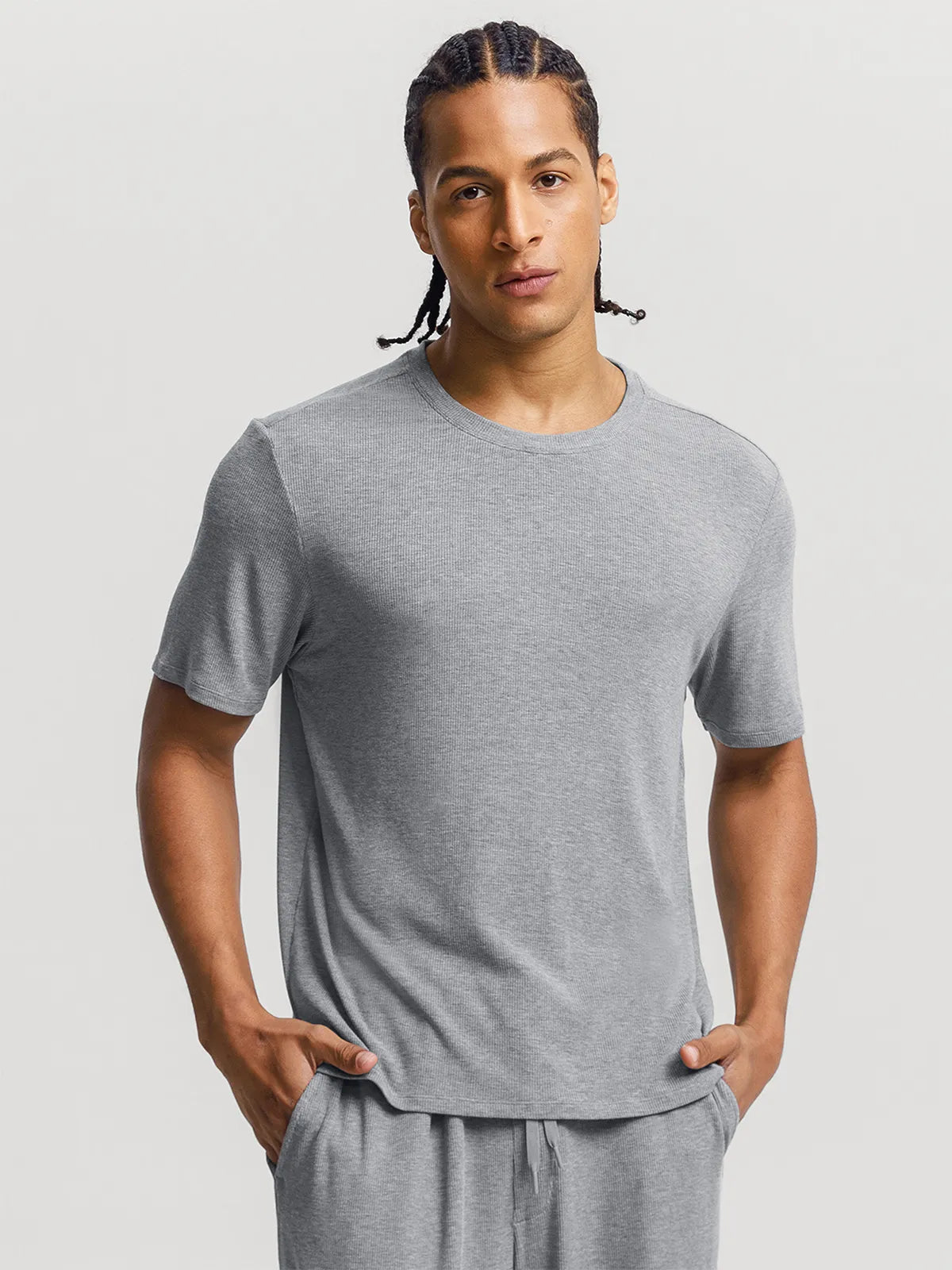 Men's Modal Short Sleeve & Pant PJ Set