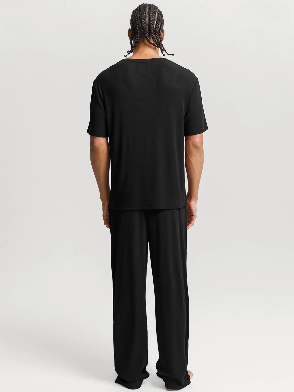 Men's Modal Short Sleeve & Pant PJ Set
