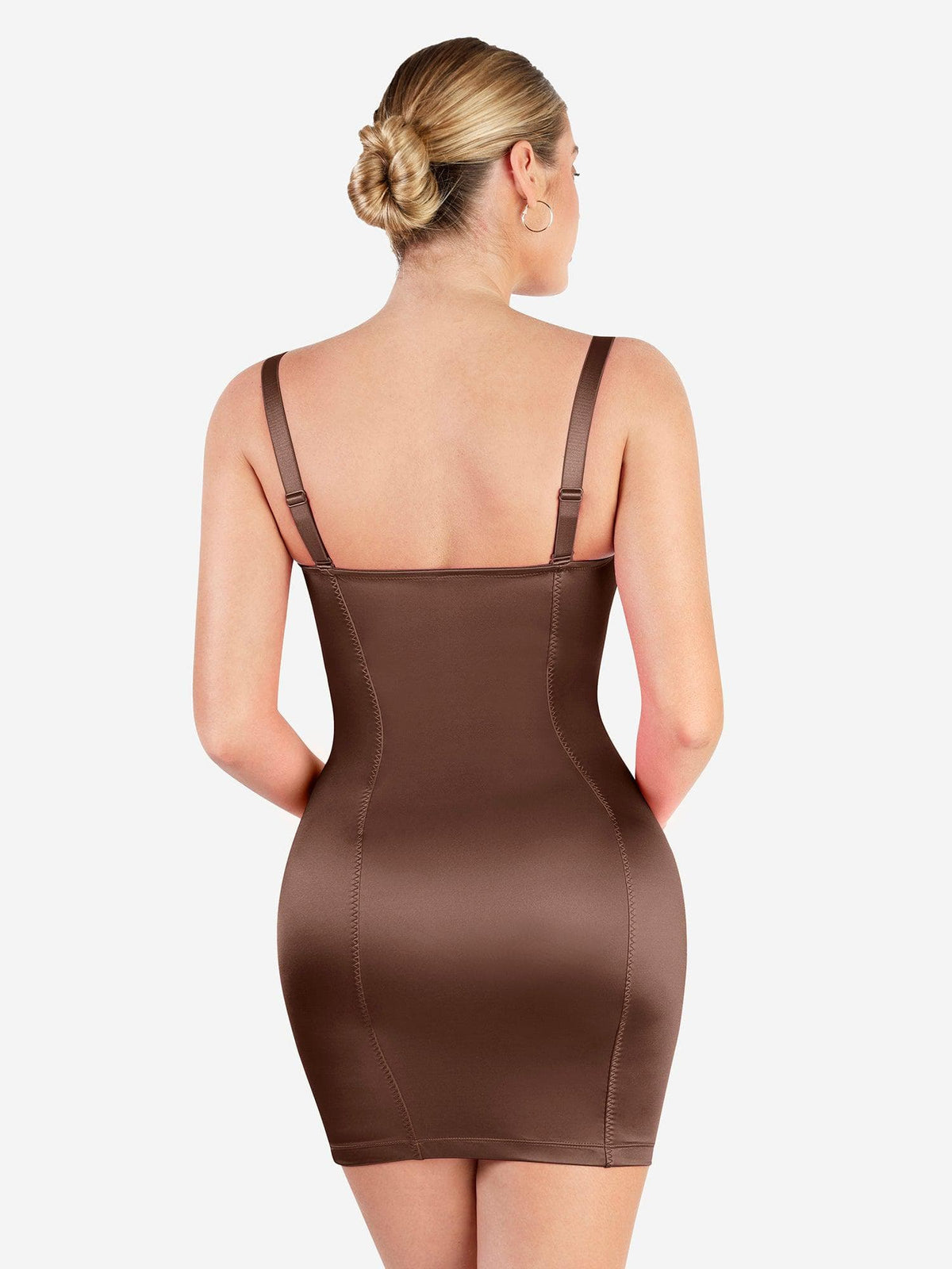Shapewear Scuplting Satin Bustier Mini Dress For Insiders