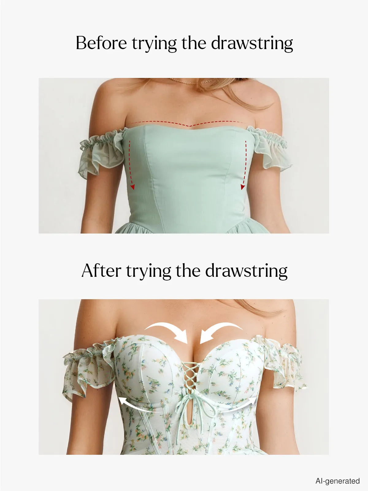 Off-The-Shoulder Sculpting Corset Fit & Flare Mini Dress