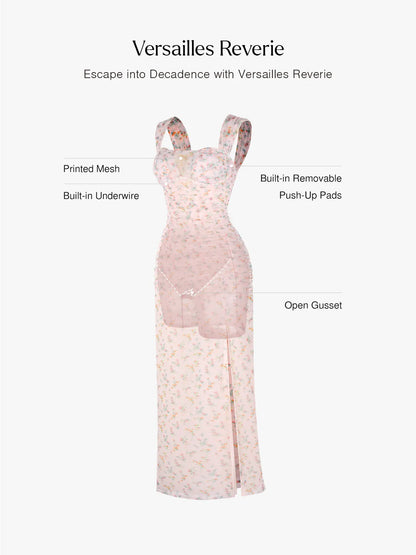 Off-The-Shoulder Sculpting Floral Print Maxi Dress