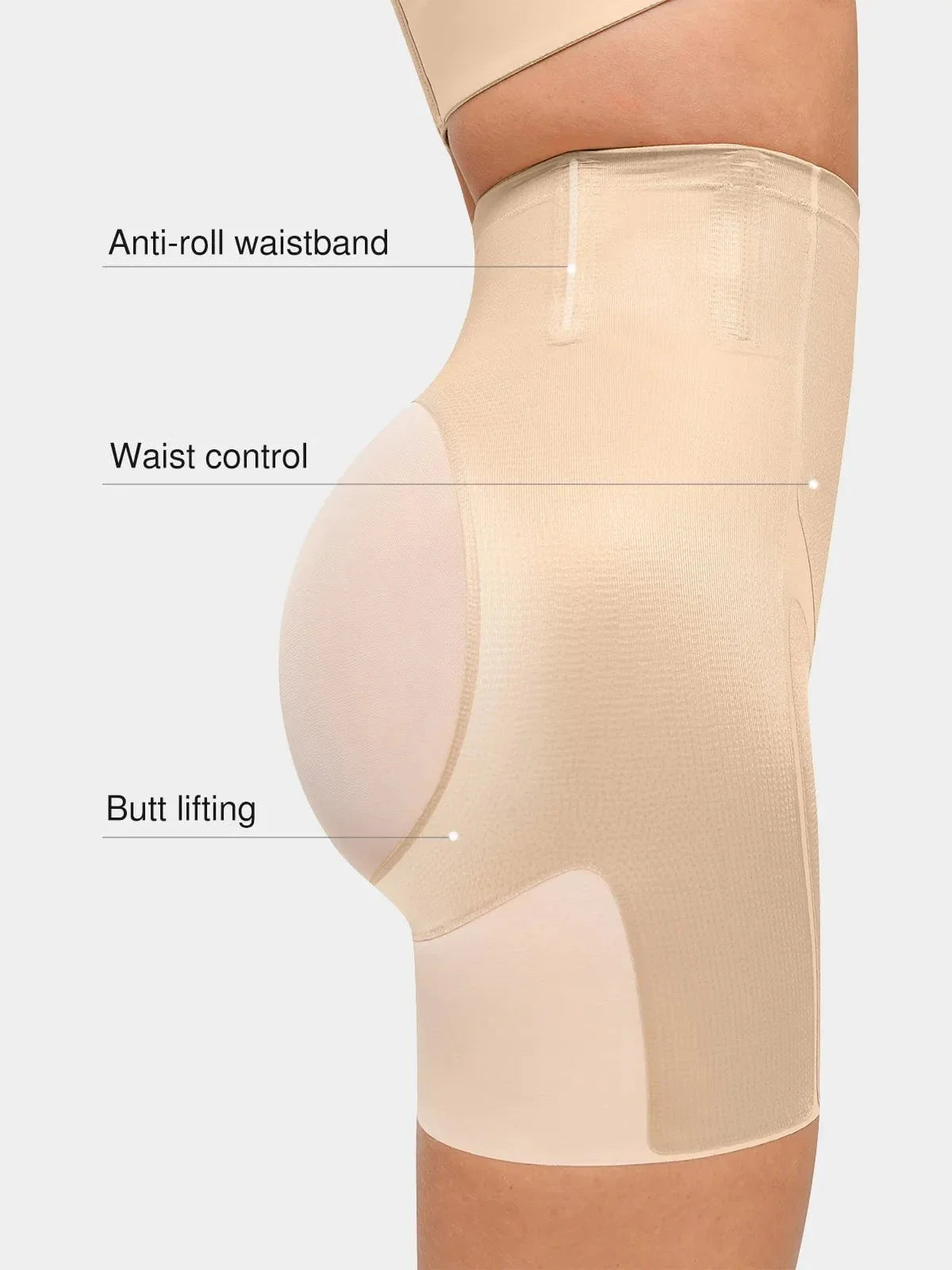 Seamless Push-Up Shapewear Bra Butt-Lifting Shorts Set
