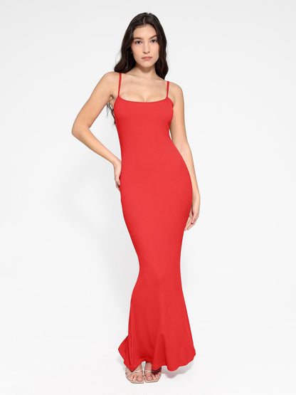 Shapewear Slip Dress Mesh Top Set