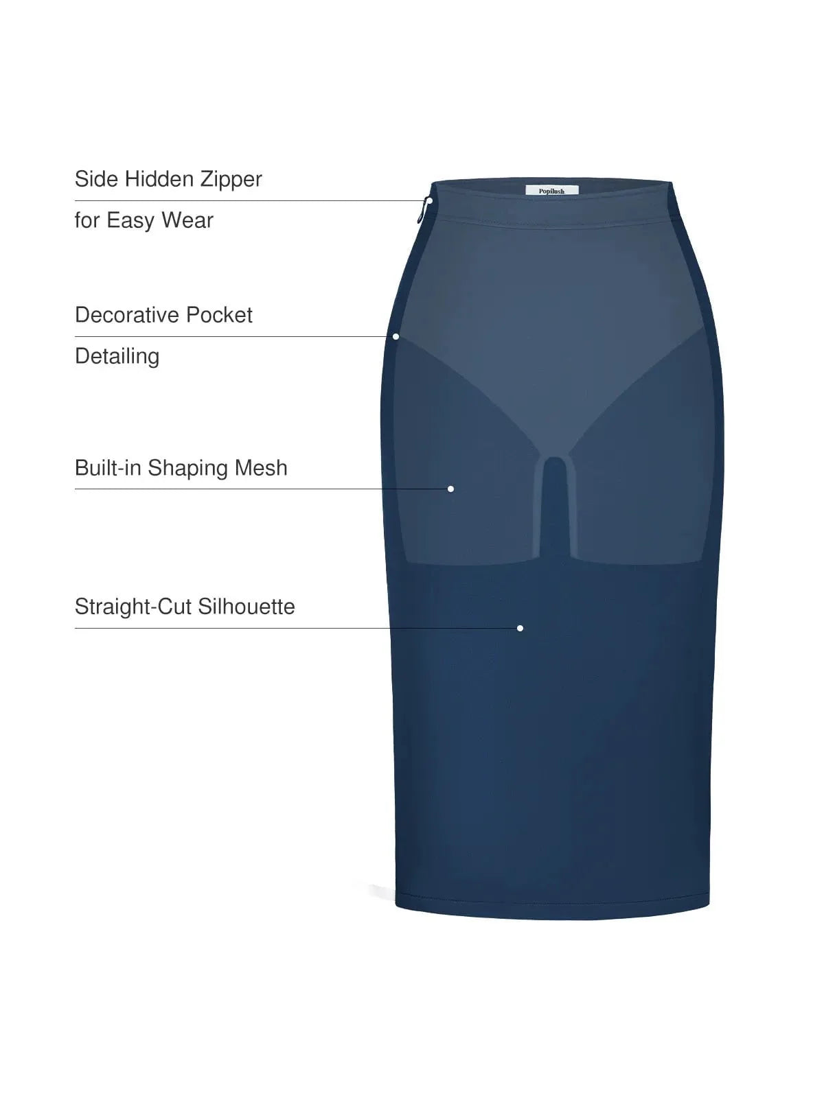 SculptEase Ponte Pencil Skirt