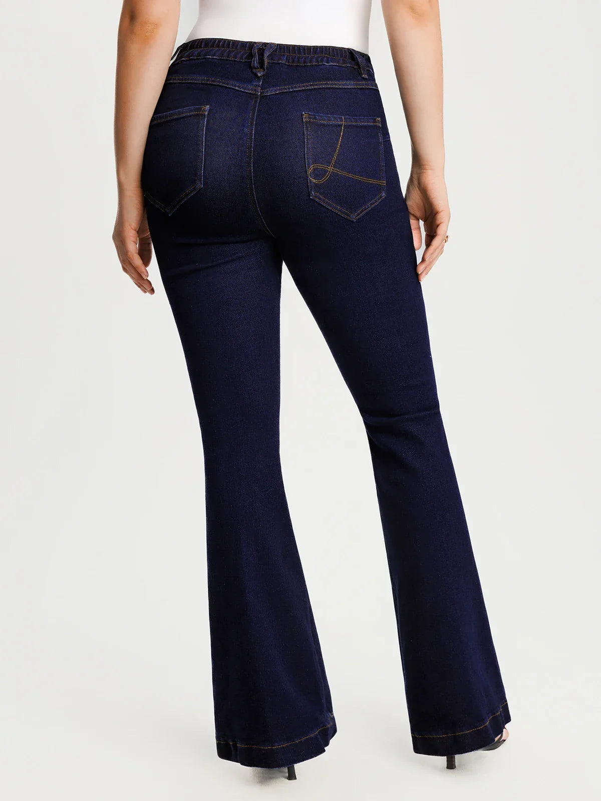 Sculpting High-Rise Stretch Flare Jeans
