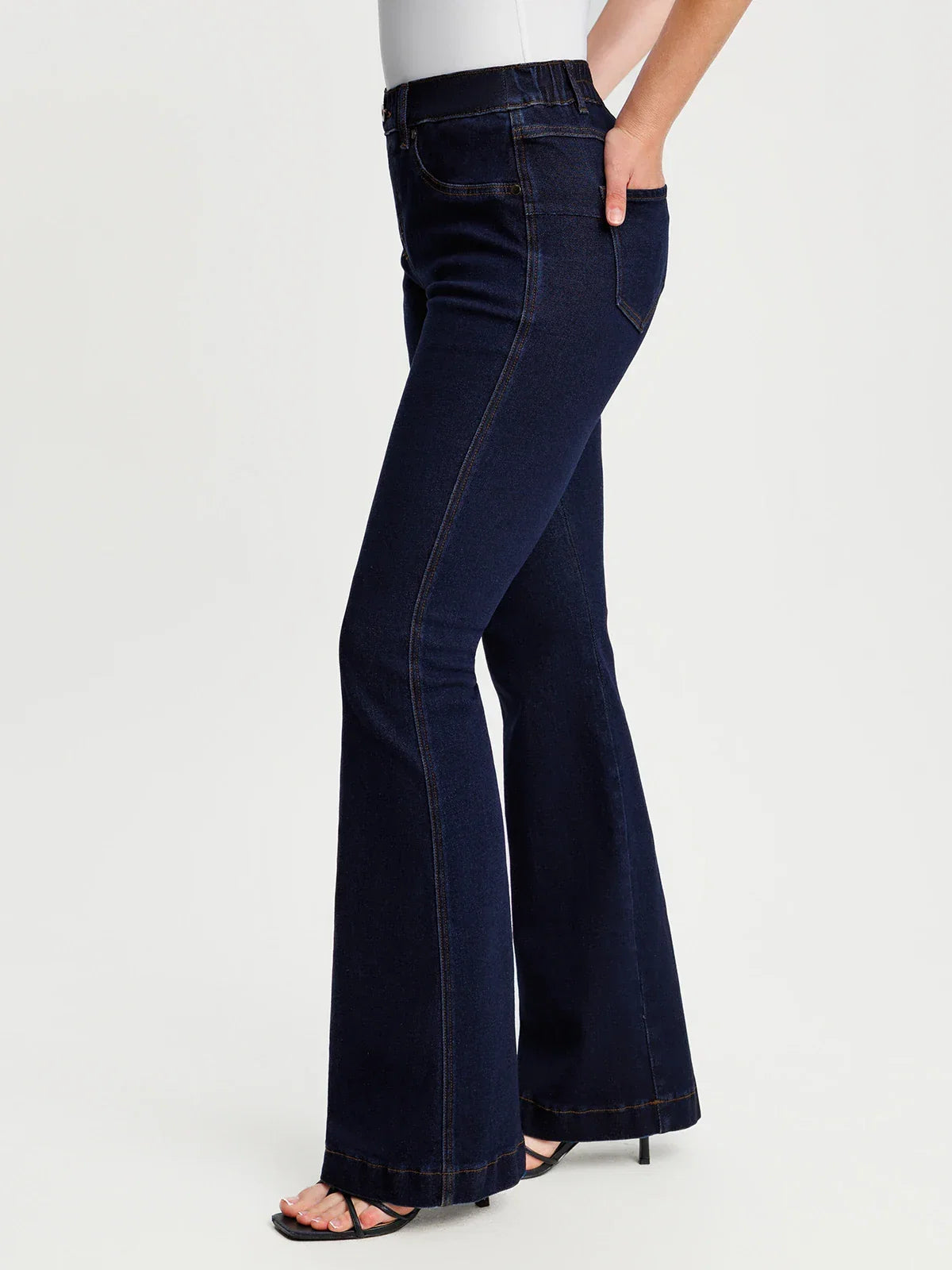 Sculpting High-Rise Stretch Flare Jeans