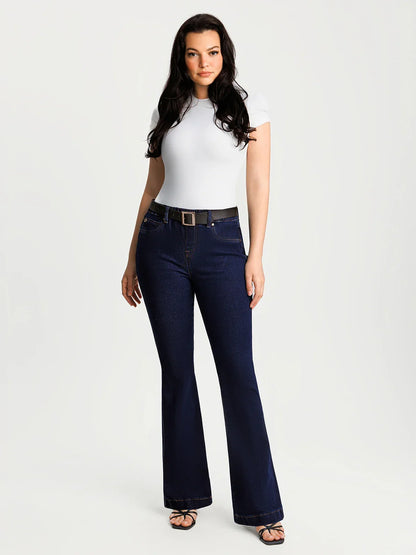 Sculpting High-Rise Stretch Flare Jeans