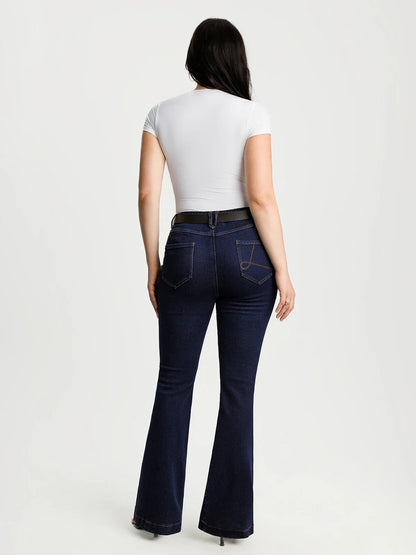 Sculpting High-Rise Stretch Flare Jeans