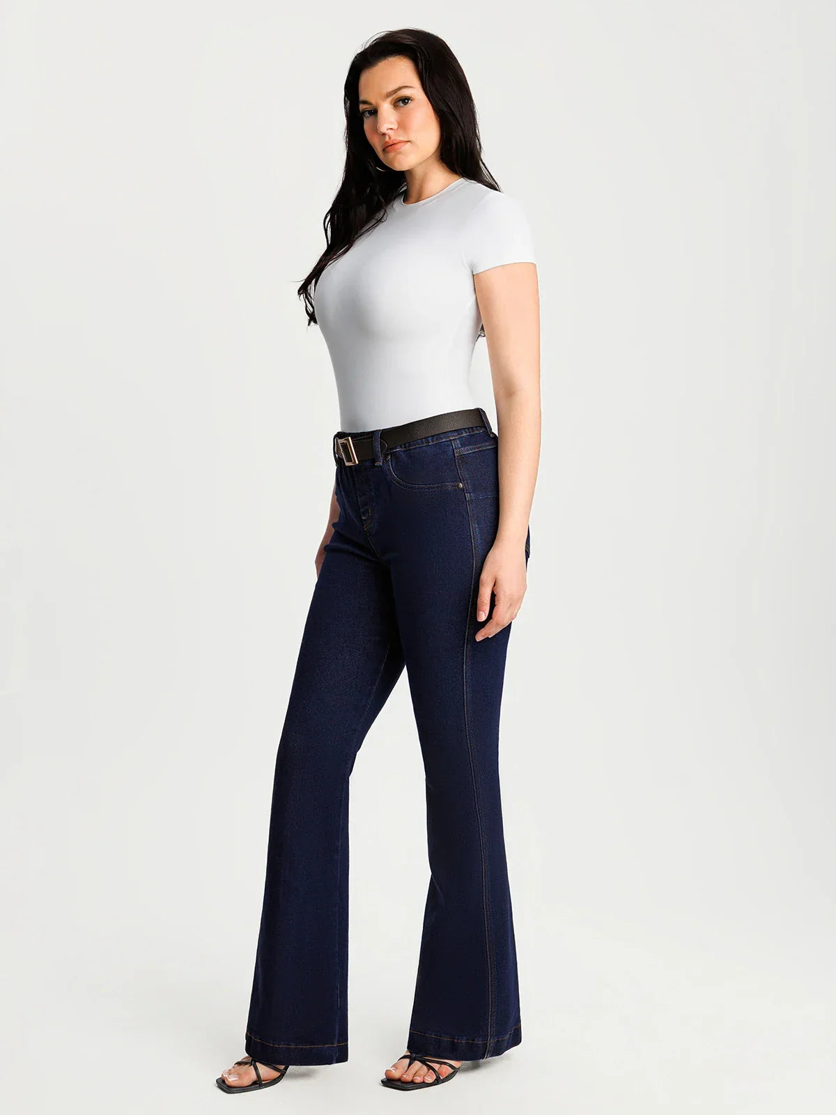 Sculpting High-Rise Stretch Flare Jeans
