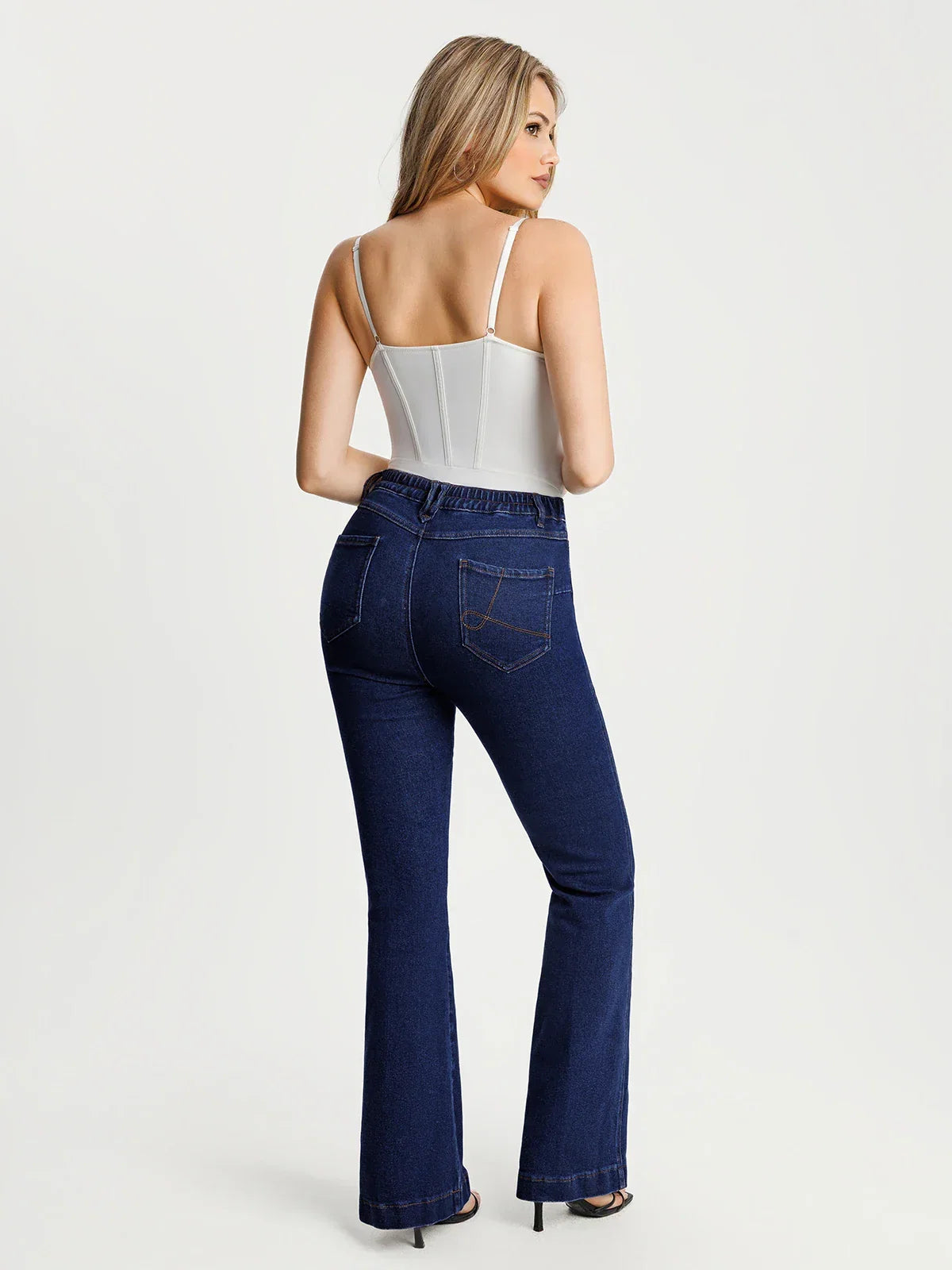 Sculpting High-Rise Stretch Flare Jeans