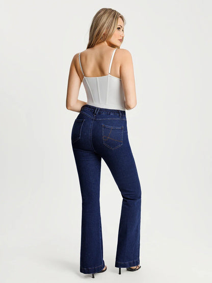 Sculpting High-Rise Stretch Flare Jeans
