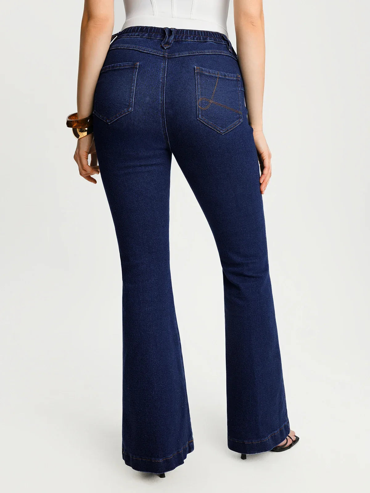 Sculpting High-Rise Stretch Flare Jeans