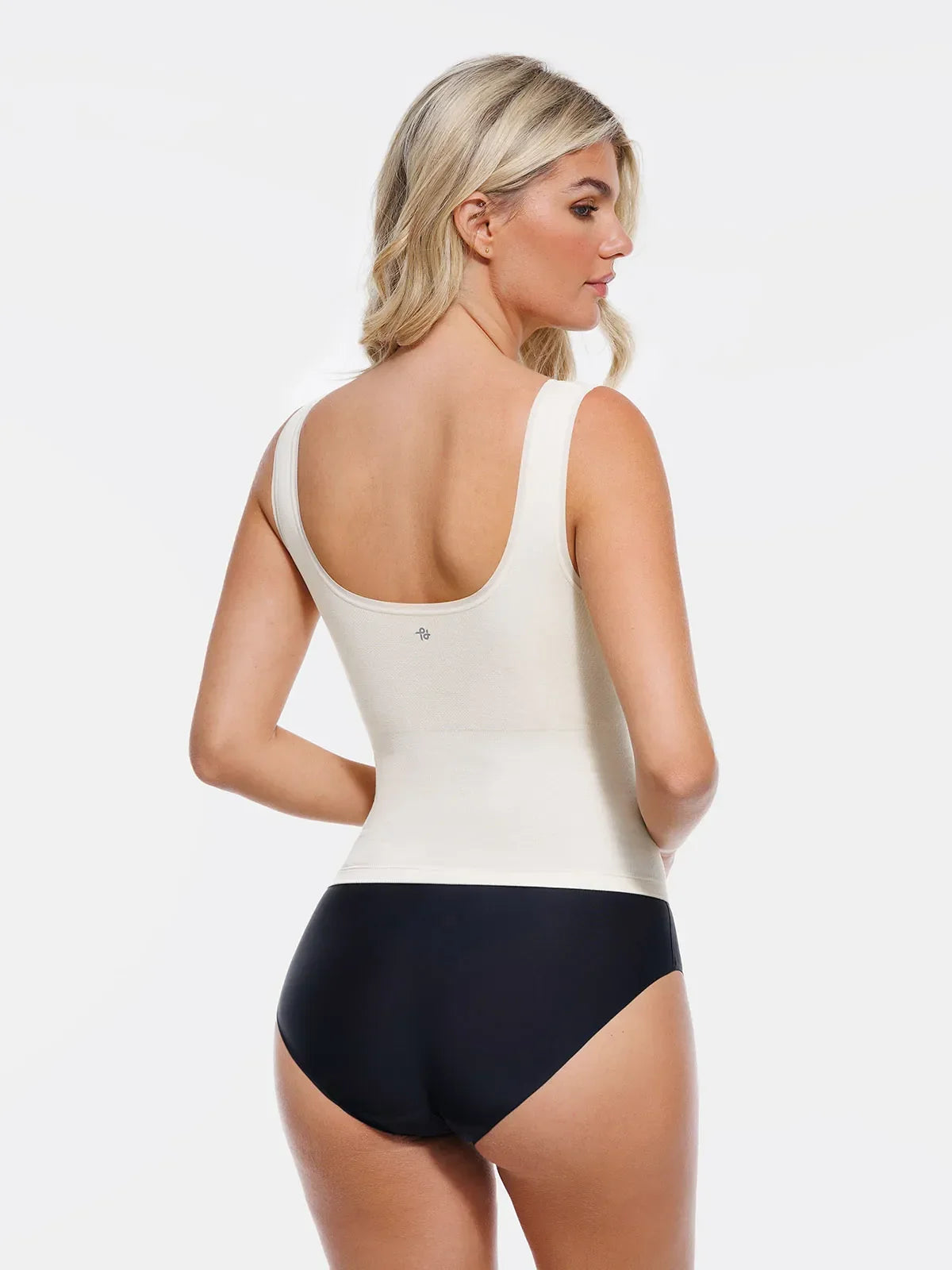 Sculpting Push-Up Square Neck Sleeveless Cami Top with Built-in Bra