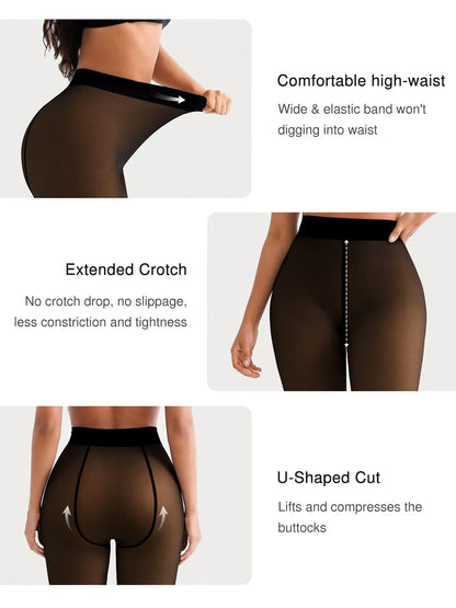 Sculpting Sheer Thermal Tights