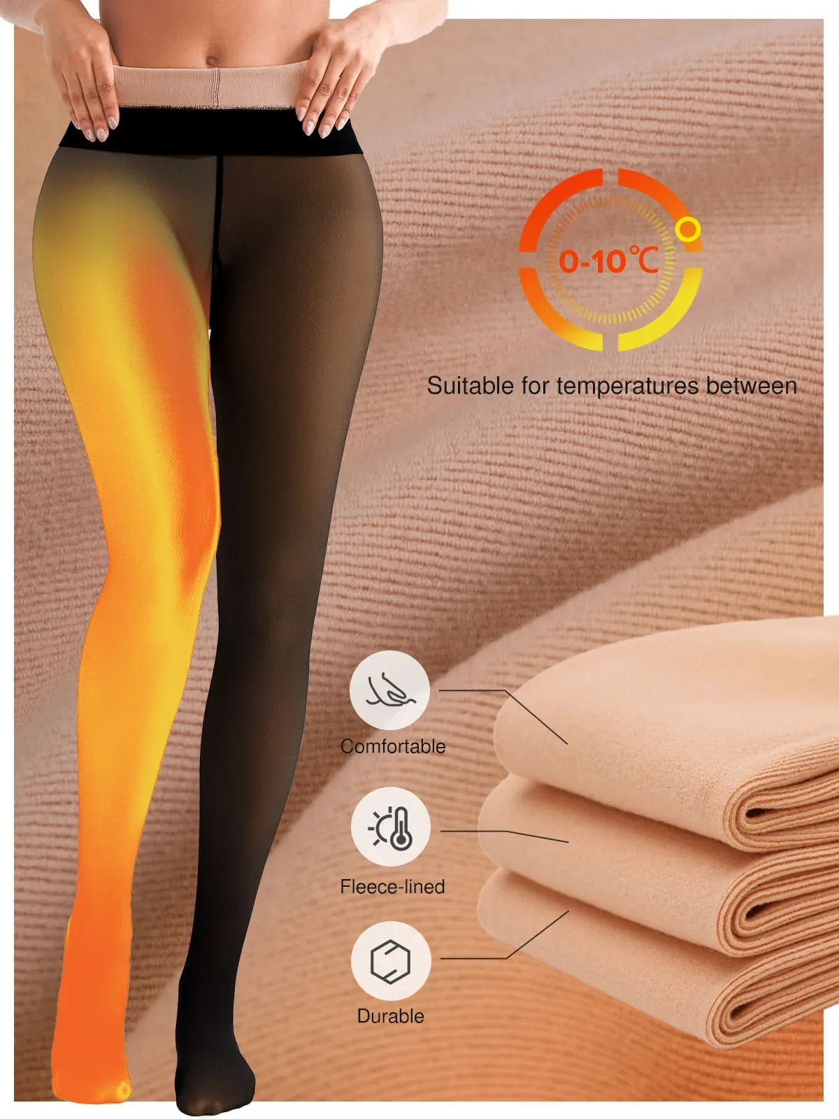 Sculpting Sheer Thermal Tights