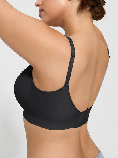 Seamless Adjustable Wide-Strap Underwire-Free Smoothing Bra