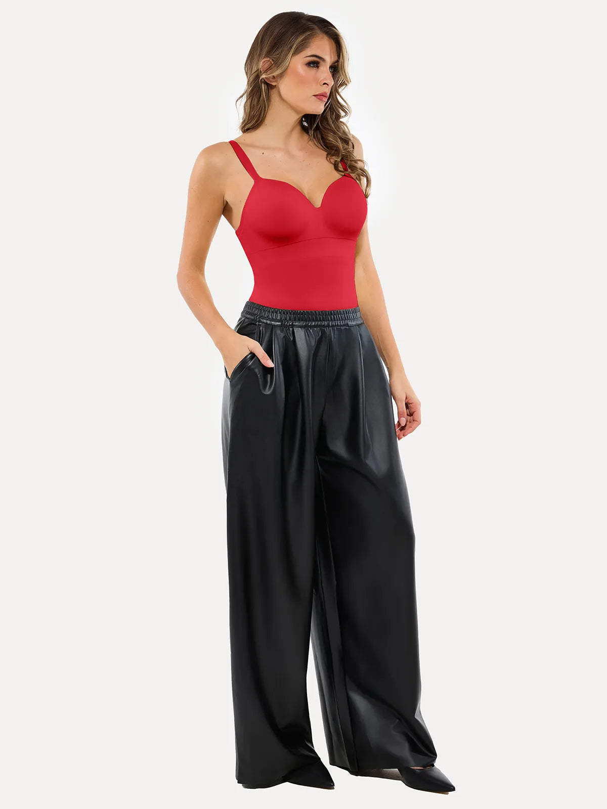 Seamless Built-in Bra All-in-One Push-Up Sculpting Cami Top