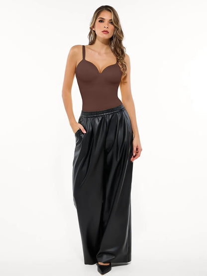 Seamless Built-in Bra All-in-One Push-Up Sculpting Cami Top
