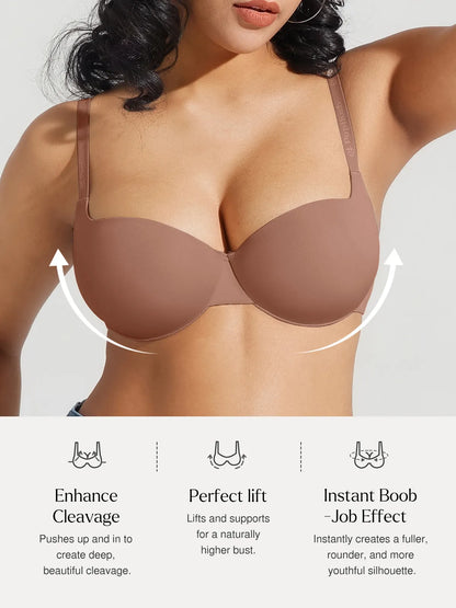 Seamless Balconette Push-Up T-Shirt Bra