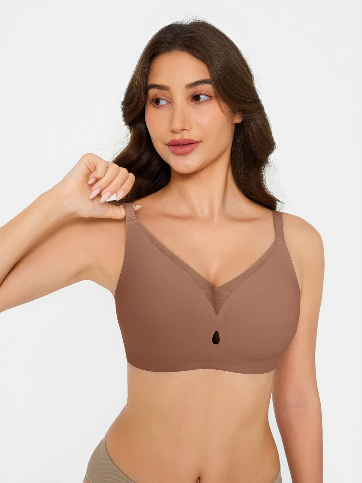 Seamless Airy Contour Plunge Bra