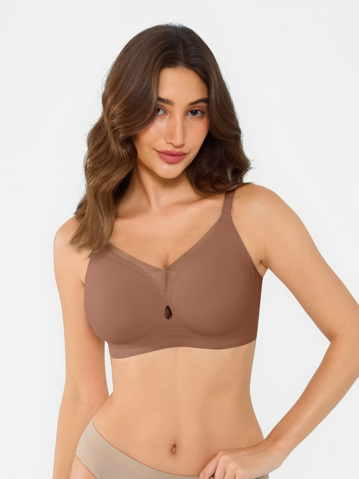 Seamless Airy Contour Plunge Bra