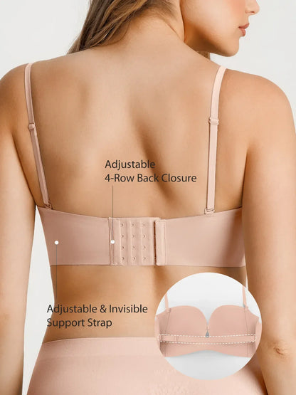Seamless Non-Slip Push-Up Shaping Strapless Bra