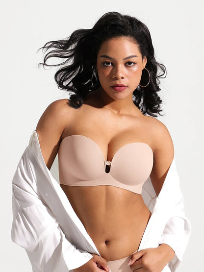 Seamless Non-Slip Push-Up Shaping Strapless Bra