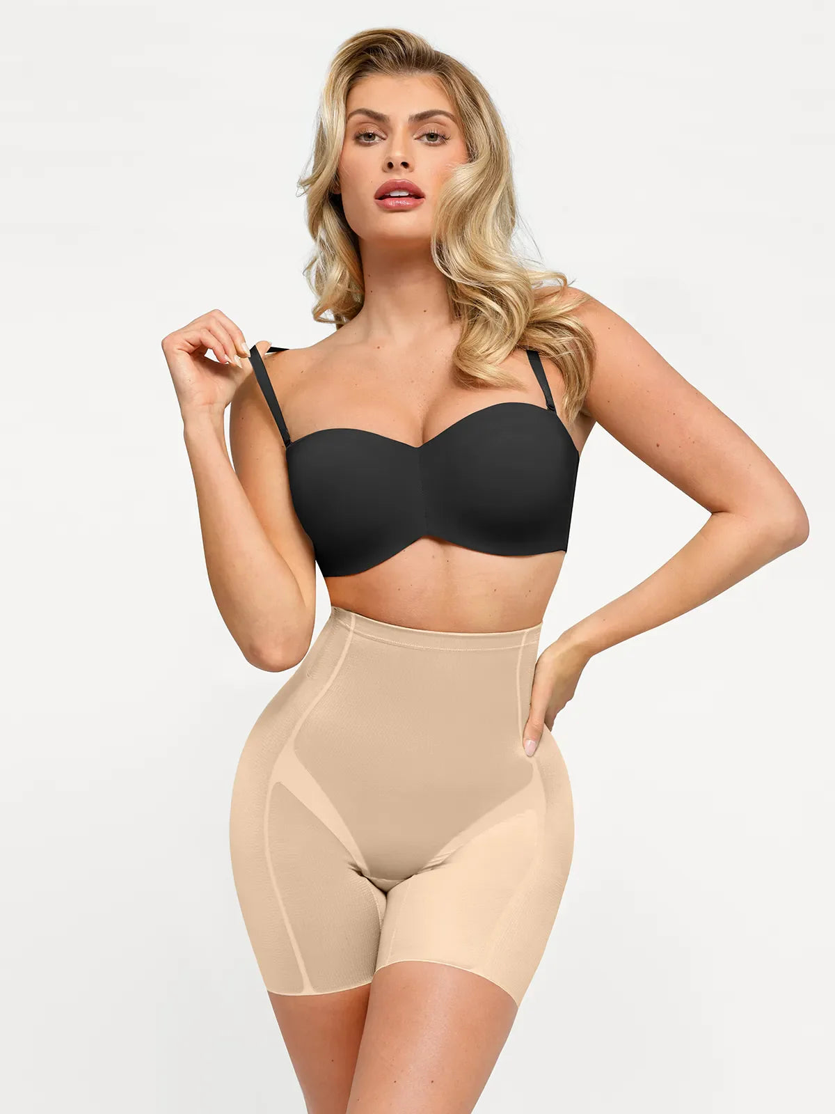 Seamless Push-Up Shapewear Bra Butt-Lifting Shorts Set