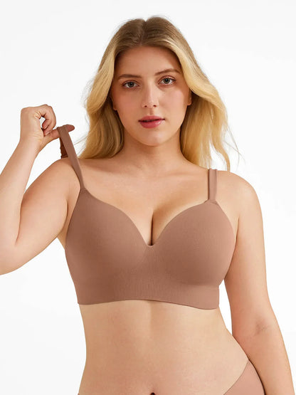 Seamless Push-Up Wireless Full Coverage Bra