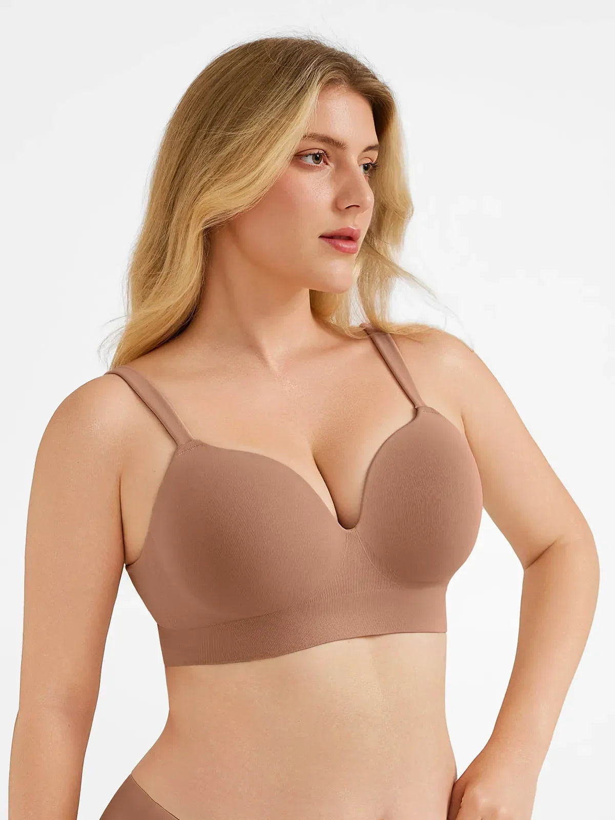 Seamless Push-Up Wireless Full Coverage Bra