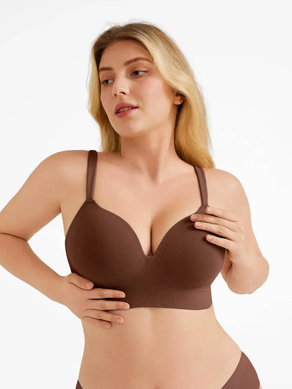 Seamless Push-Up Wireless Full Coverage Bra