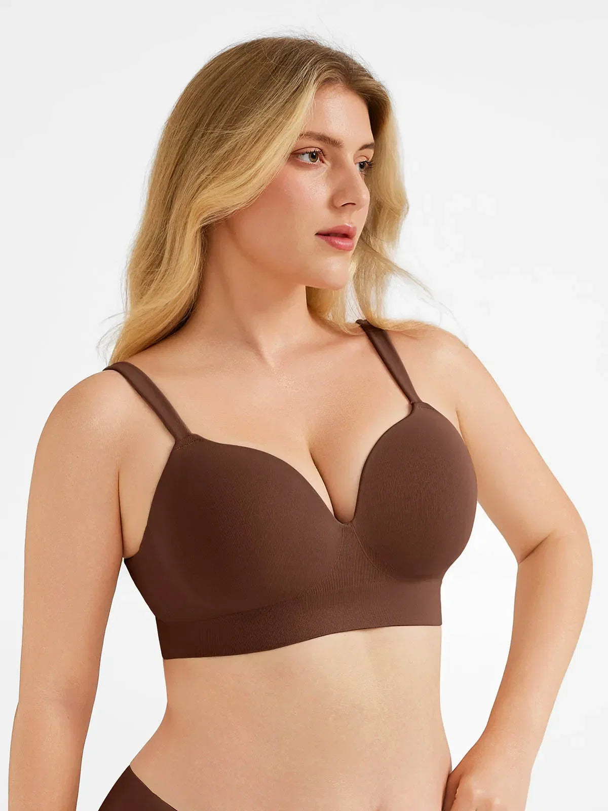 Seamless Push-Up Wireless Full Coverage Bra