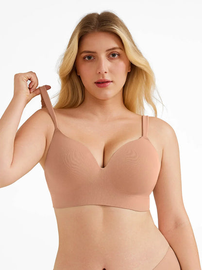 Seamless Push-Up Wireless Full Coverage Bra