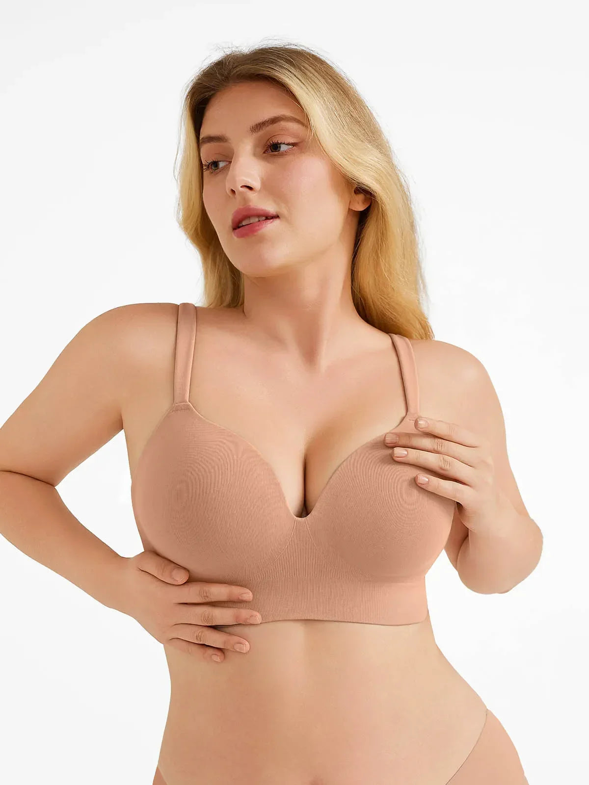 Seamless Push-Up Wireless Full Coverage Bra