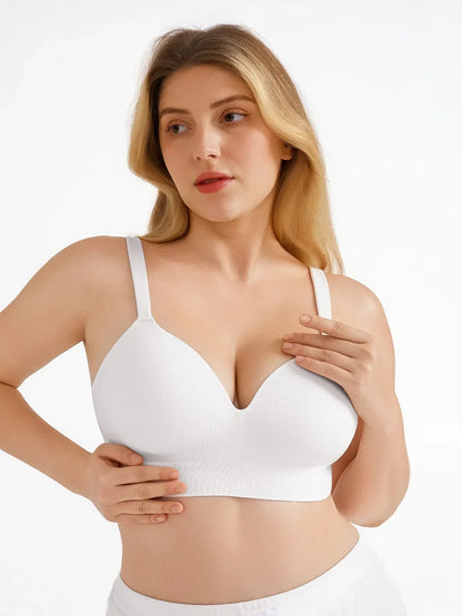 Seamless Push-Up Wireless Full Coverage Bra