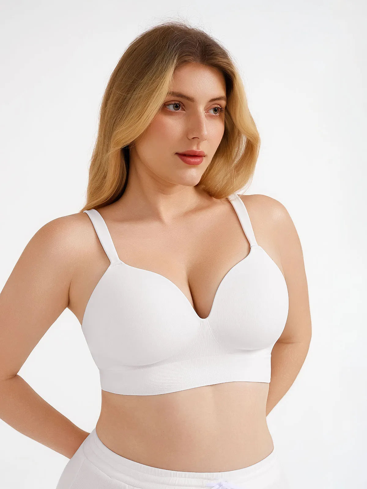 Seamless Push-Up Wireless Full Coverage Bra